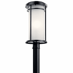 Kichler Toman 1-LT Post Mount - Black - 49690BK