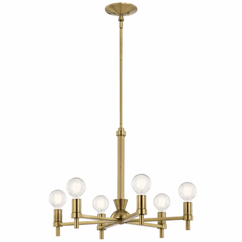Kichler Torvee 6-LT 1-Tier Chandelier - Brushed Natural Brass - 52424BNB