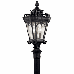 Kichler Tournai 3-LT Post Light - Black - 9558BKT