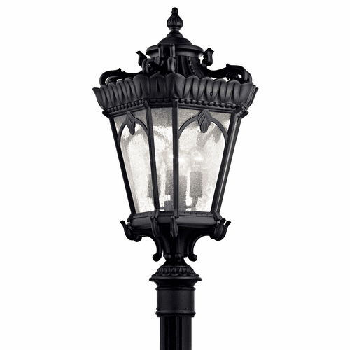Kichler Tournai 37.5" 4-LT Post Light - Black - 9565BKT