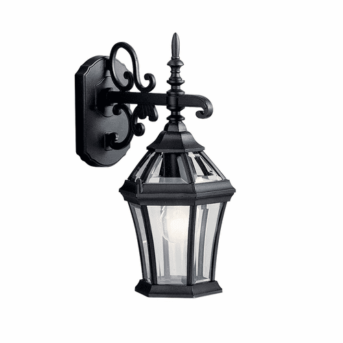 Kichler Townhouse 15.25" 1-LT Wall Light - Black - 9789BK