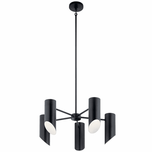 Kichler Trentino 1 Tier 5-LT Chandelier - Black - 52160BK