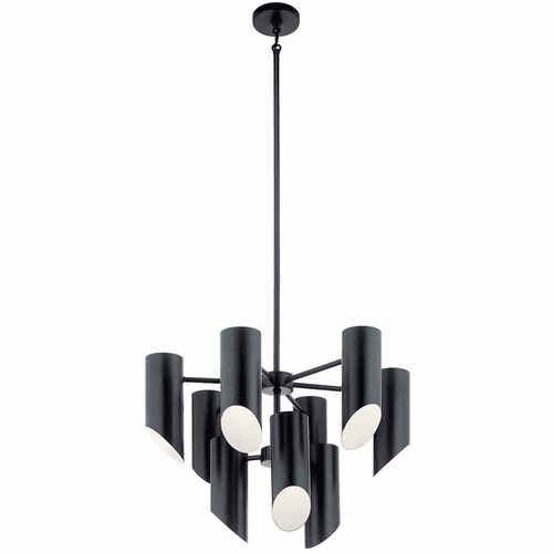 Kichler Trentino 9-LT 2 Tier Chandelier - Black - 52162BK