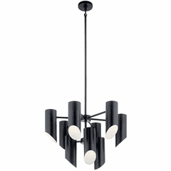 Kichler Trentino 9-LT 2 Tier Chandelier - Black - 52162BK Kichler Trentino 9-LT 2 Tier Chandelier - Black - 52162BK