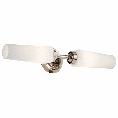 Kichler Truby 2-LT Wall Sconce - Polished Nickel - 55074PN