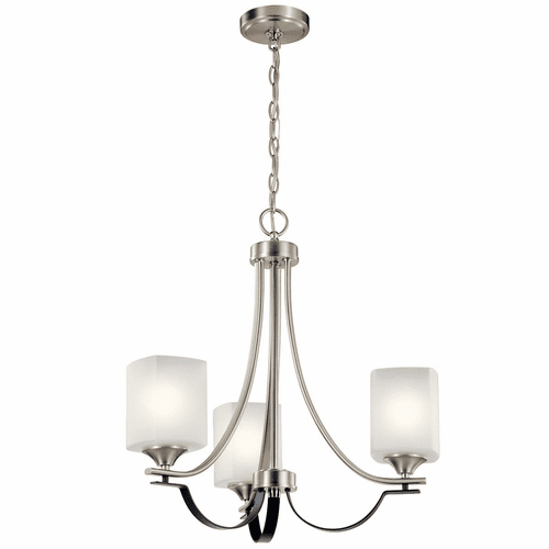 Kichler Tula 3-LT Chandelier/Semi Flush - Brushed Nickel - 52275NI