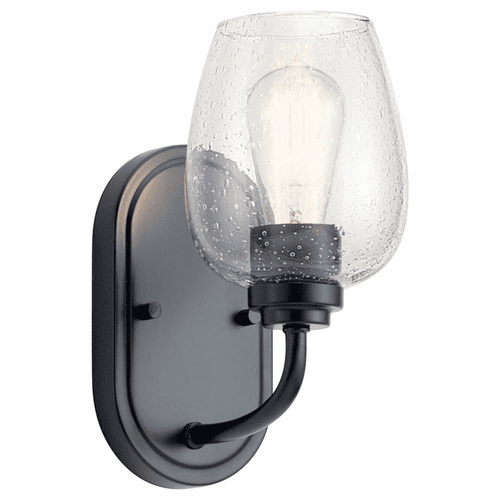 Kichler Valserrano 1-LT Wall Sconce - Black - 44381BKCS