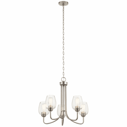 Kichler Valserrano 1 Tier 5-LT Chandelier - Brushed Nickel - 44377NICS