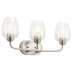 Kichler Valserrano 3-LT Bath Vanity Light - Brushed Nickel - 45129NICS