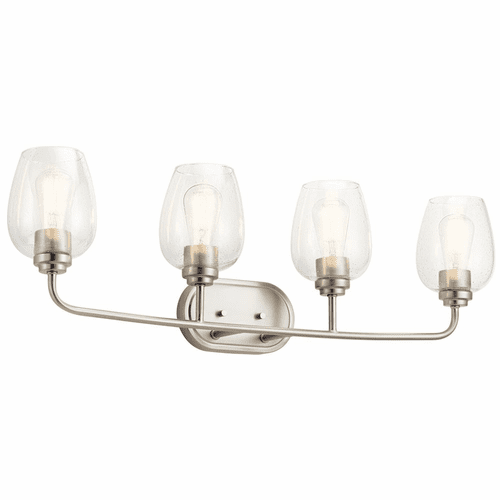 Kichler Valserrano 4-LT Bath Vanity Light - Brushed Nickel - 45130NICS