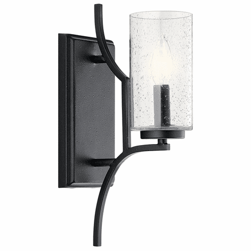 Kichler Vara 1-LT Wall Sconce - Distressed Black - 44070DBK