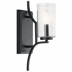 Kichler Vara 1-LT Wall Sconce - Distressed Black - 44070DBK