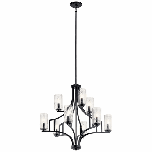Kichler Vara 9-LT Chandelier - Distressed Black - 44073DBK