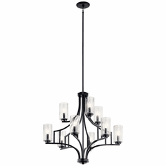 Kichler Vara 9-LT Chandelier - Distressed Black - 44073DBK Kichler Vara 9-LT Chandelier - Distressed Black - 44073DBK