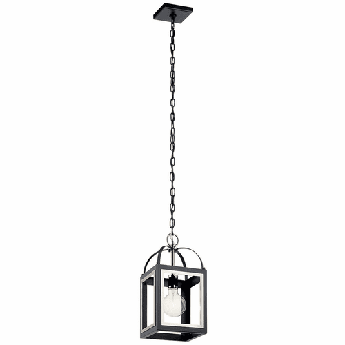 Kichler Vath 1-LT door Pendant - Black - 52030BK