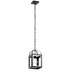 Kichler Vath 1-LT door Pendant - Black - 52030BK