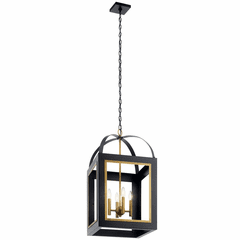 Kichler Vath 4-LT Large Foyer Pendant - Black - 52029BK