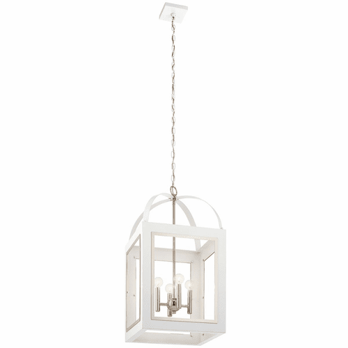 Kichler Vath 4-LT Large Foyer Pendant - White - 52029WH