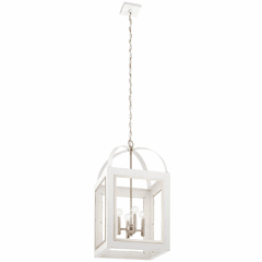 Kichler Vath 4-LT Large Foyer Pendant - White - 52029WH