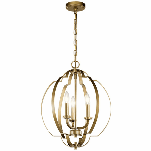 Kichler Voleta 3-LT Pendant - Natural Brass - 42140NBR