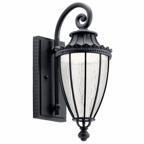 Kichler Wakefield 17.75" 1-LT Wall Light - Black - 49751BKTLED