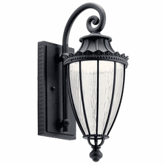 Kichler Wakefield 17.75" 1-LT Wall Light - Black - 49751BKTLED