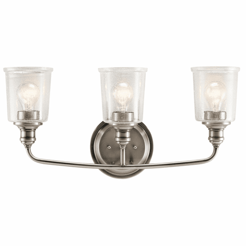 Kichler Waverly 3-LT Vanity Light - Classic Pewter - 45747CLP