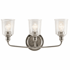 Kichler Waverly 3-LT Vanity Light - Classic Pewter - 45747CLP