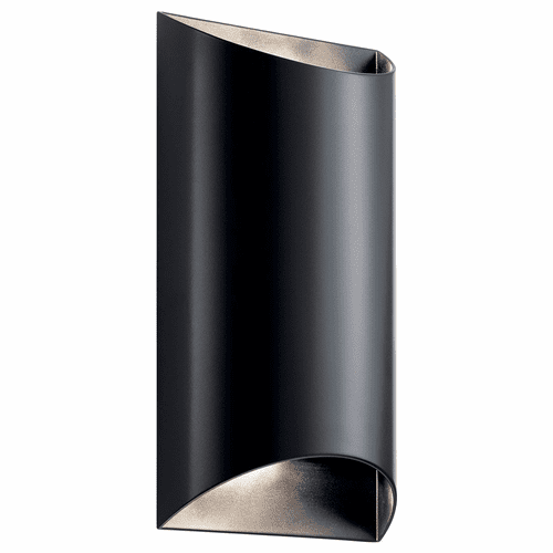 Kichler Wesley Outdoor LED 2-LT LED Wall Light - Black - 49279BKLED