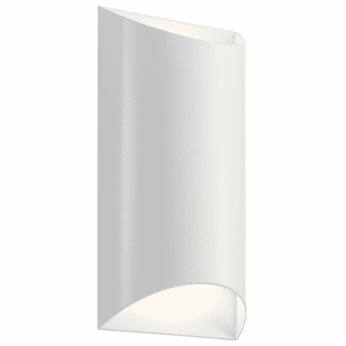 Kichler Wesley Outdoor LED 2-LT LED Wall Light - White - 49279WHLED