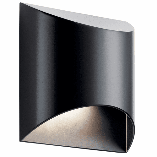 Kichler Wesley Outdoor LED Wall Light - Black - 49278BKLED