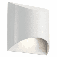 Kichler Wesley Outdoor LED Wall Light - White - 49278WHLED