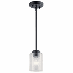 Kichler Winslow 1-LT Mini Pendant - Black - 44032BK