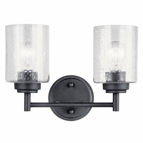 Kichler Winslow 2-LT Bath Light - Black - 45885BK