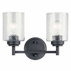 Kichler Winslow 2-LT Bath Light - Black - 45885BK
