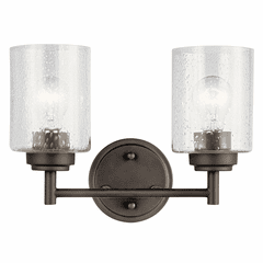 Kichler Winslow 2-LT Vanity Light - Olde Bronze - 45885OZ
