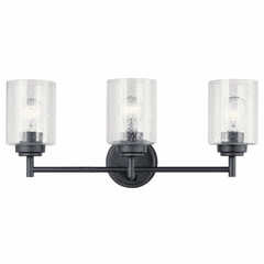 Kichler Winslow 3-LT Bath Light - Black - 45886BK Kichler Winslow 3-LT Bath Light - Black - 45886BK
