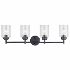 Kichler Winslow 4-LT Bath Light - Black - 45887BK Kichler Winslow 4-LT Bath Light - Black - 45887BK