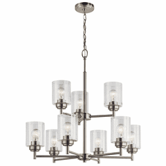 Kichler Winslow 9-LT Chandelier - Brushed Nickel - 44031NI