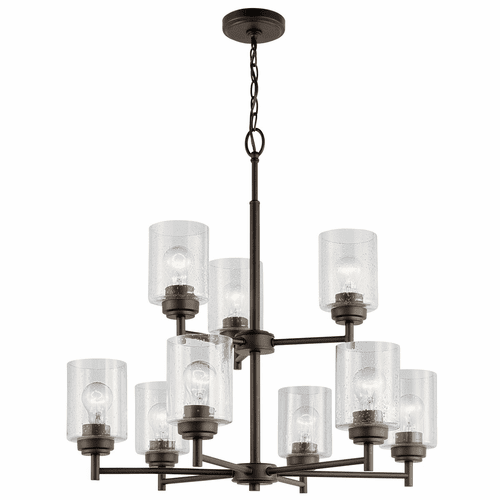 Kichler Winslow 9-LT Chandelier - Olde Bronze - 44031OZ