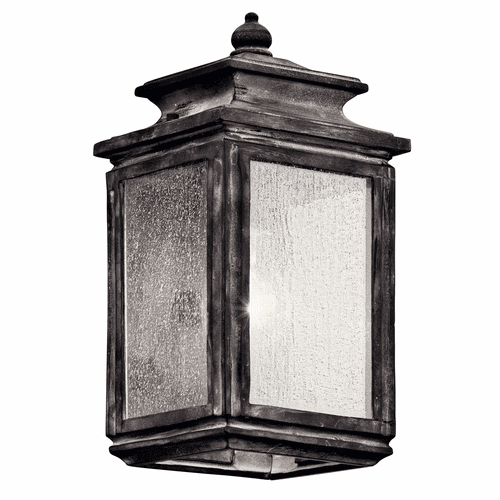 Kichler Wiscombe Park 12.25" 1-LT Wall Light - Weathered Zinc - 49501WZC