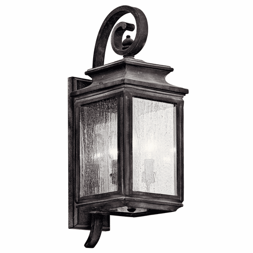 Kichler Wiscombe Park 21.75" 3-LT Wall Light - Weathered Zinc - 49502WZC