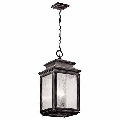 Kichler Wiscombe Park 4-LT Pendant - Weathered Zinc - 49505WZC