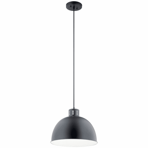 Kichler Zailey 1-LT Pendant - Black - 52153BK