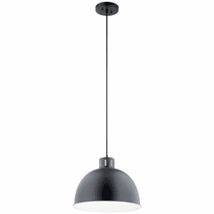 Kichler Zailey 1-LT Pendant - Black - 52153BK