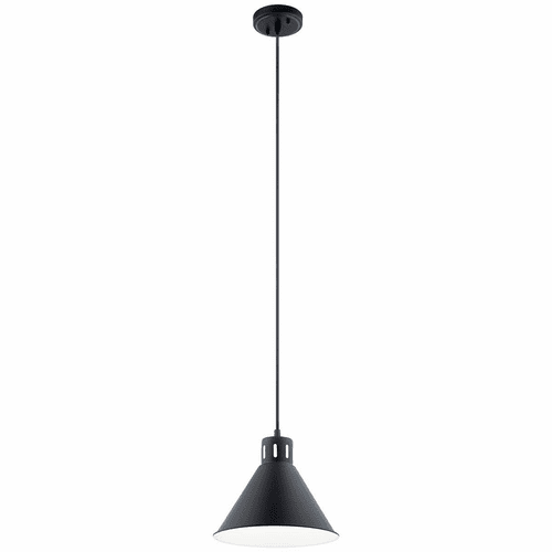 Kichler Zailey 1-LT Pendant - Black - 52176BK