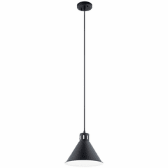 Kichler Zailey 1-LT Pendant - Black - 52176BK