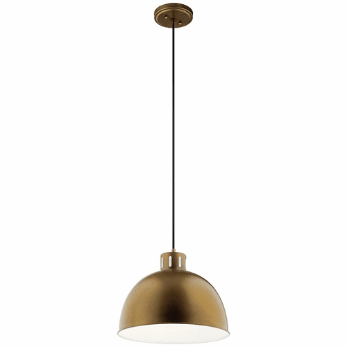 Kichler Zailey 1-LT Pendant - Natural Brass - 52153NBR