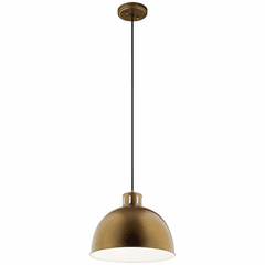 Kichler Zailey 1-LT Pendant - Natural Brass - 52153NBR