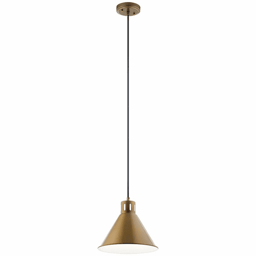 Kichler Zailey 1-LT Pendant - Natural Brass - 52176NBR